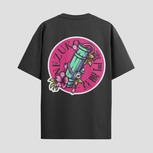 Playera urbana de anime y gaming ExtraLife MX, corte Standard Fit unisex ligero y transpirable en color Deep Black y Pure White, ropa de uso diario para gym y casual.