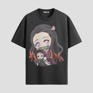 Playera urbana de anime y gaming ExtraLife MX, corte Standard Fit unisex ligero y transpirable en color Deep Black y Pure White, ropa de uso diario para gym y casual.