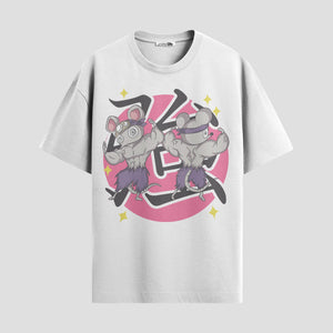 Playera urbana de anime y gaming ExtraLife MX, corte Classic Premium unisex ligero y transpirable en color Deep Black y Pure White, ropa de uso diario para gym y casual.
