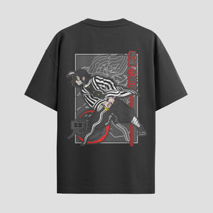 Playera urbana de anime y gaming ExtraLife MX, corte Standard Fit unisex ligero y transpirable en color Deep Black y Pure White, ropa de uso diario para gym y casual.