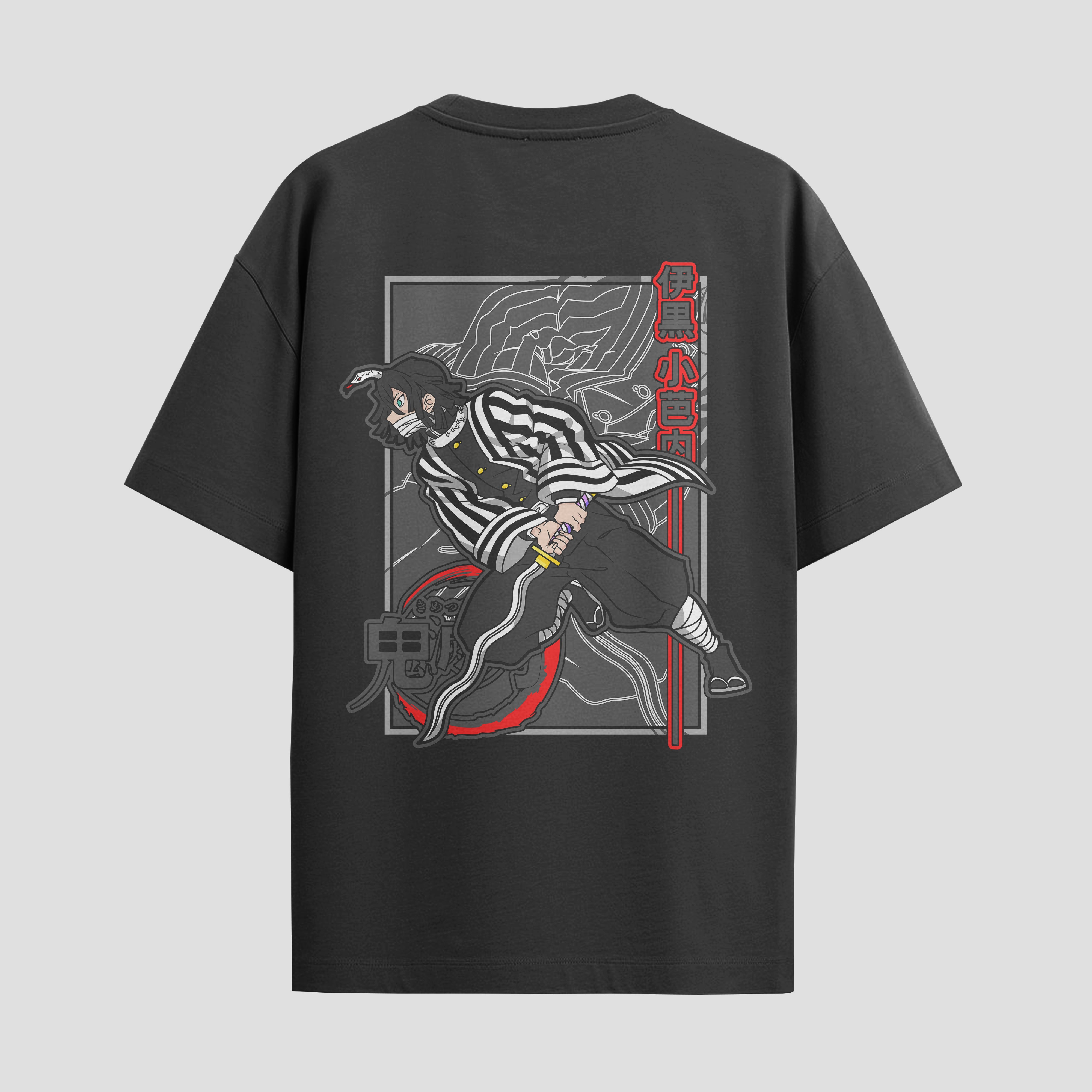 Playera urbana de anime y gaming ExtraLife MX, corte Standard Fit unisex ligero y transpirable en color Deep Black y Pure White, ropa de uso diario para gym y casual.