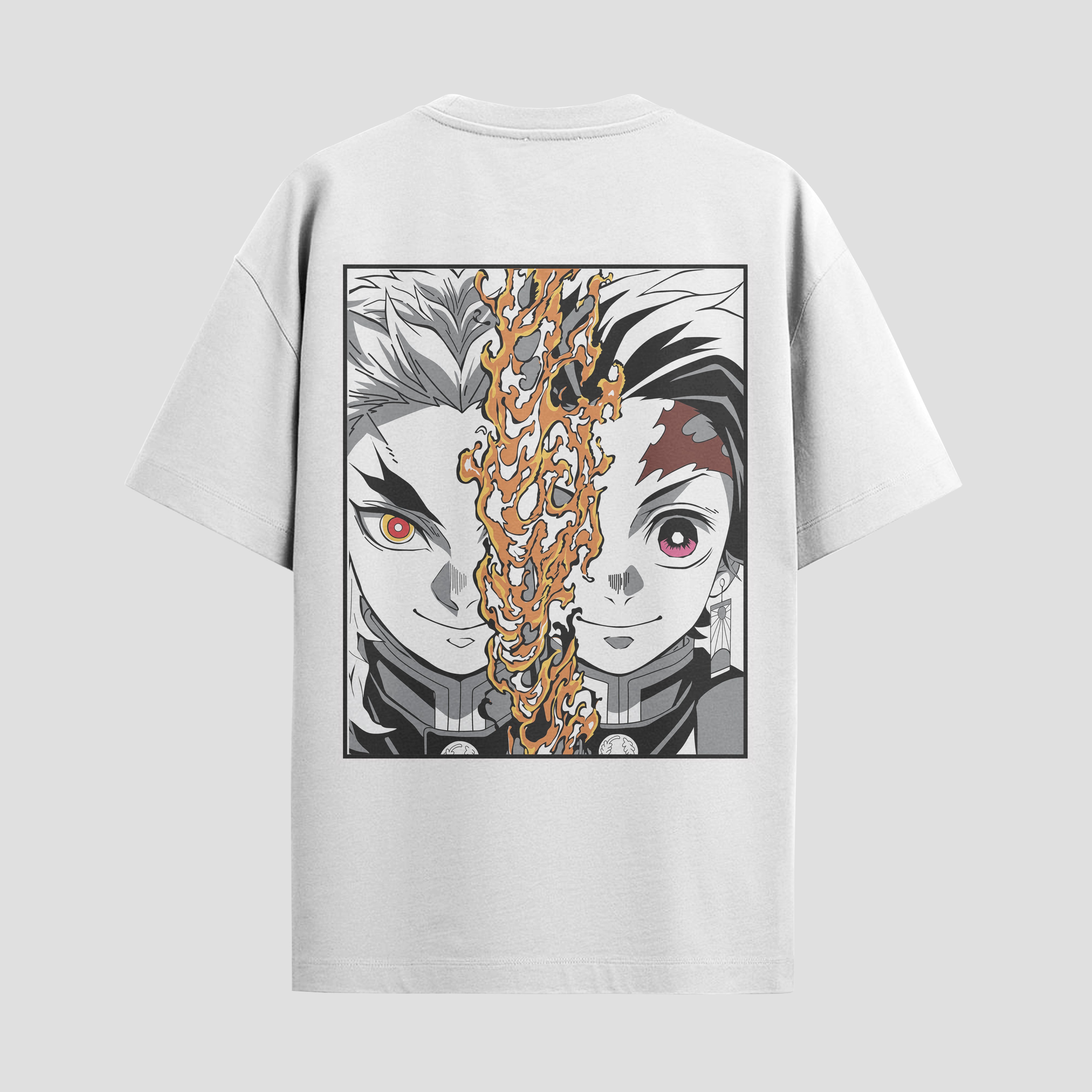Playera urbana de anime y gaming ExtraLife MX, corte Standard Fit unisex ligero y transpirable en color Deep Black y Pure White, ropa de uso diario para gym y casual.