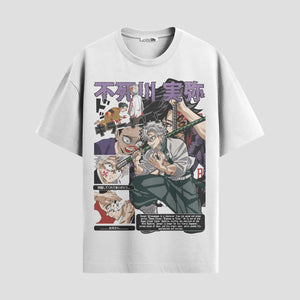 Playera urbana de anime y gaming ExtraLife MX, corte Standard Fit unisex ligero y transpirable en color Deep Black y Pure White, ropa de uso diario para gym y casual.