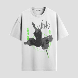 Playera urbana de anime y gaming ExtraLife MX, corte Standard Fit unisex ligero y transpirable en color Deep Black y Pure White, ropa de uso diario para gym y casual.