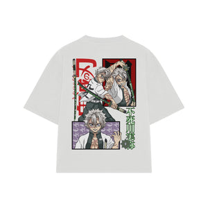 Playera streetwear premium de anime y gaming ExtraLife MX, corte oversized drop shoulder ligero y fresco en color Deep Black y Off-White, moda urbana mexicana de culto.