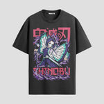 Playera urbana de anime y gaming ExtraLife MX, corte Standard Fit unisex ligero y transpirable en color Deep Black y Pure White, ropa de uso diario para gym y casual.