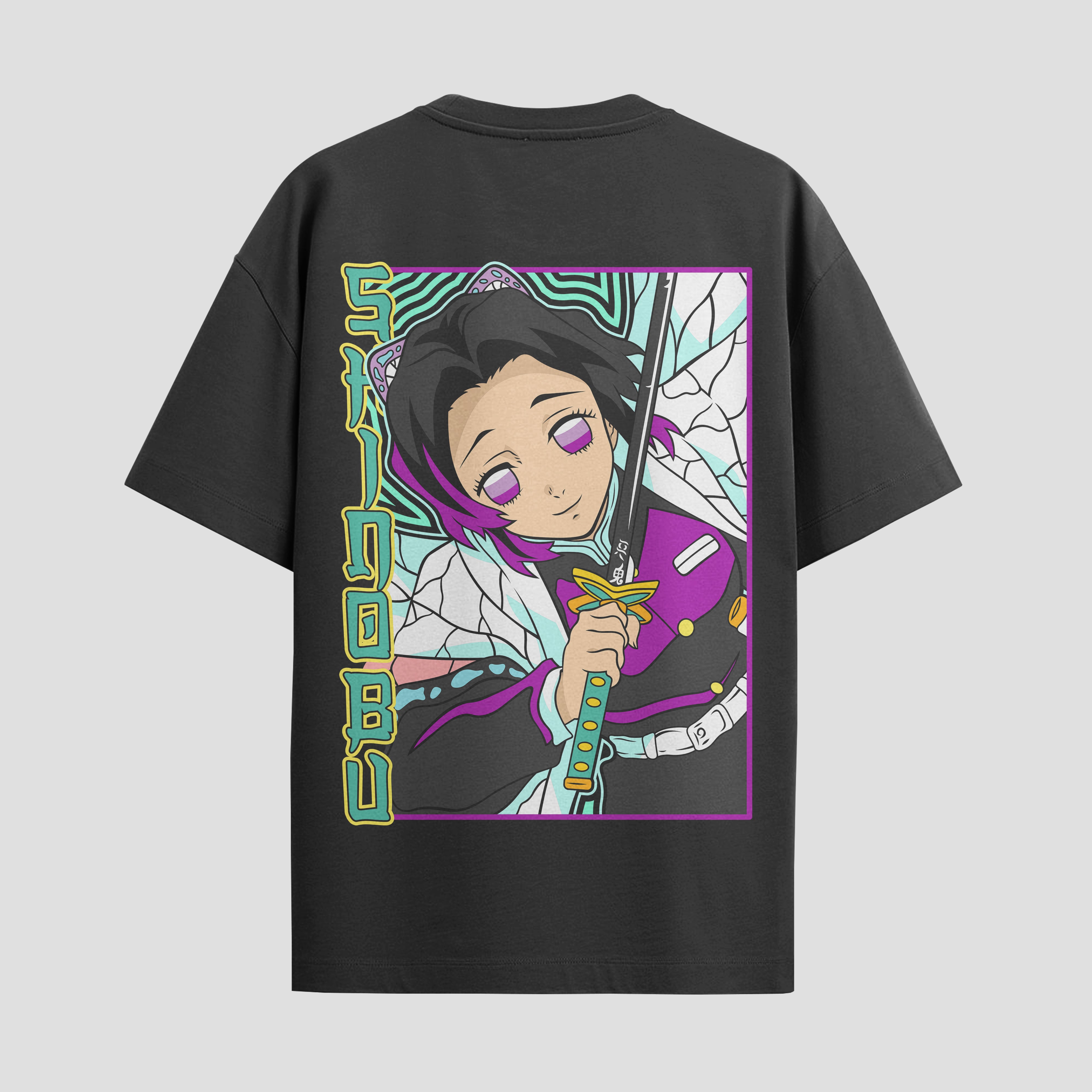 Playera urbana de anime y gaming ExtraLife MX, corte Standard Fit unisex ligero y transpirable en color Deep Black y Pure White, ropa de uso diario para gym y casual.