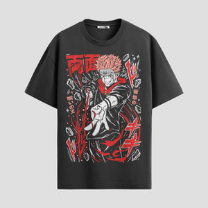 Playera urbana de anime y gaming ExtraLife MX, corte Standard Fit unisex ligero y transpirable en color Deep Black y Pure White, ropa de uso diario para gym y casual.