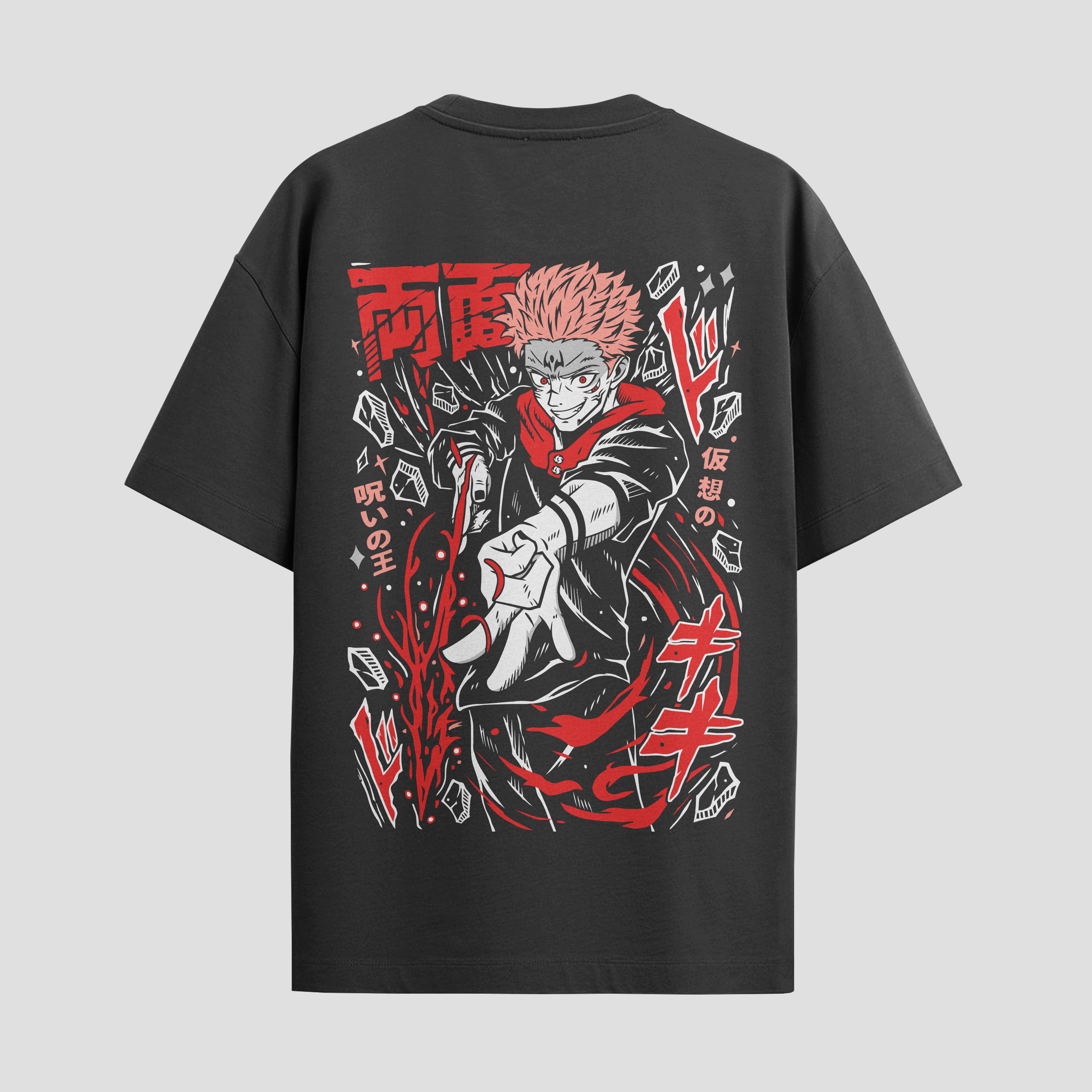 Playera urbana de anime y gaming ExtraLife MX, corte Standard Fit unisex ligero y transpirable en color Deep Black y Pure White, ropa de uso diario para gym y casual.