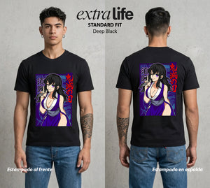 Cazadores de la Noche | La Kunoichi del Entretenimiento #01194 - Playera Standard Fit | Deep Black - Foto en modelo