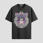 Playera urbana de anime y gaming ExtraLife MX, corte Standard Fit unisex ligero y transpirable en color Deep Black y Pure White, ropa de uso diario para gym y casual.