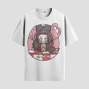 Playera urbana de anime y gaming ExtraLife MX, corte Standard Fit unisex ligero y transpirable en color Deep Black y Pure White, ropa de uso diario para gym y casual.