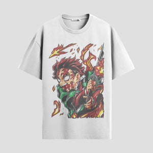 Playera urbana de anime y gaming ExtraLife MX, corte Standard Fit unisex ligero y transpirable en color Deep Black y Pure White, ropa de uso diario para gym y casual.