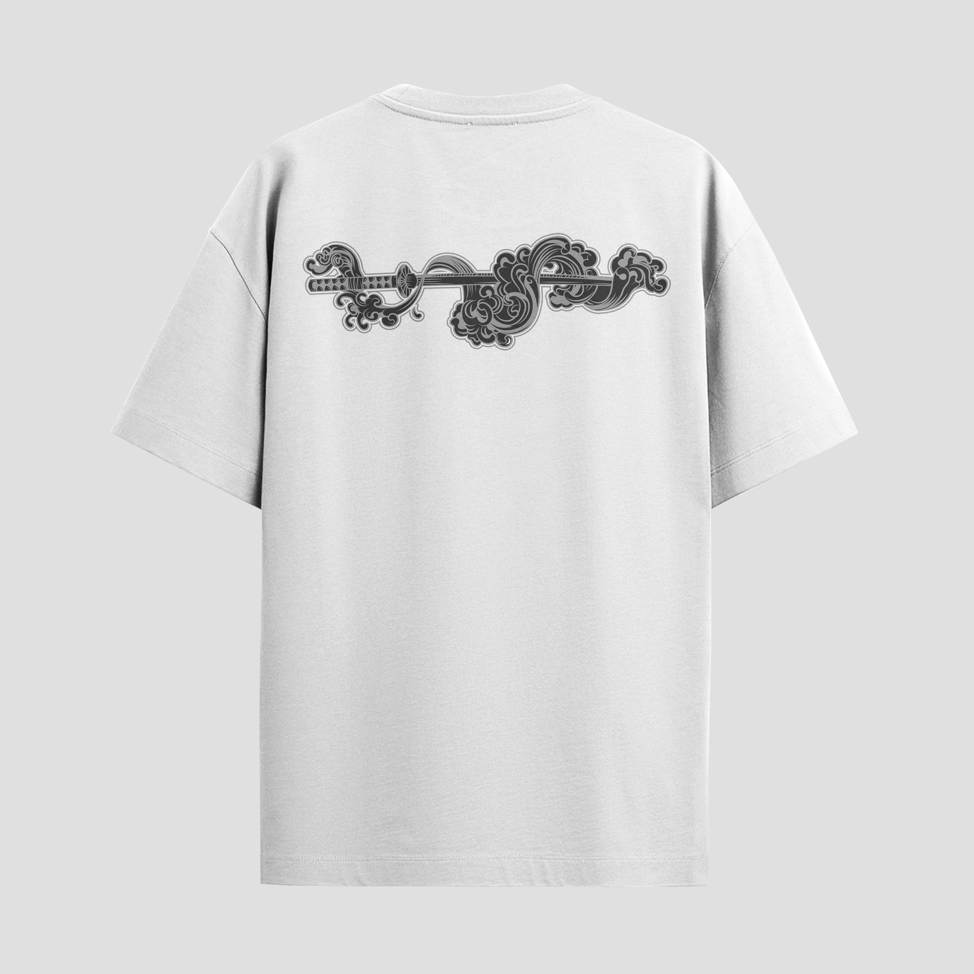 Playera urbana de anime y gaming ExtraLife MX, corte Standard Fit unisex ligero y transpirable en color Deep Black y Pure White, ropa de uso diario para gym y casual.