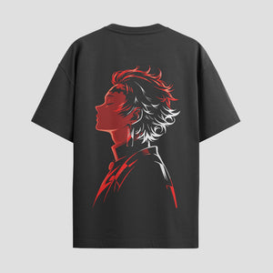 Playera urbana de anime y gaming ExtraLife MX, corte Standard Fit unisex ligero y transpirable en color Deep Black y Pure White, ropa de uso diario para gym y casual.