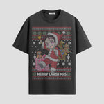 Playera urbana de anime y gaming ExtraLife MX, corte Standard Fit unisex ligero y transpirable en color Deep Black y Pure White, ropa de uso diario para gym y casual.