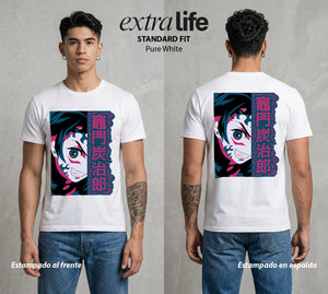 Cazadores de la Noche | Danza del Agua #01223 - Playera Standard Fit | Pure White - Foto en modelo