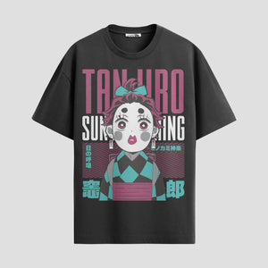 Playera urbana de anime y gaming ExtraLife MX, corte Standard Fit unisex ligero y transpirable en color Deep Black y Pure White, ropa de uso diario para gym y casual.