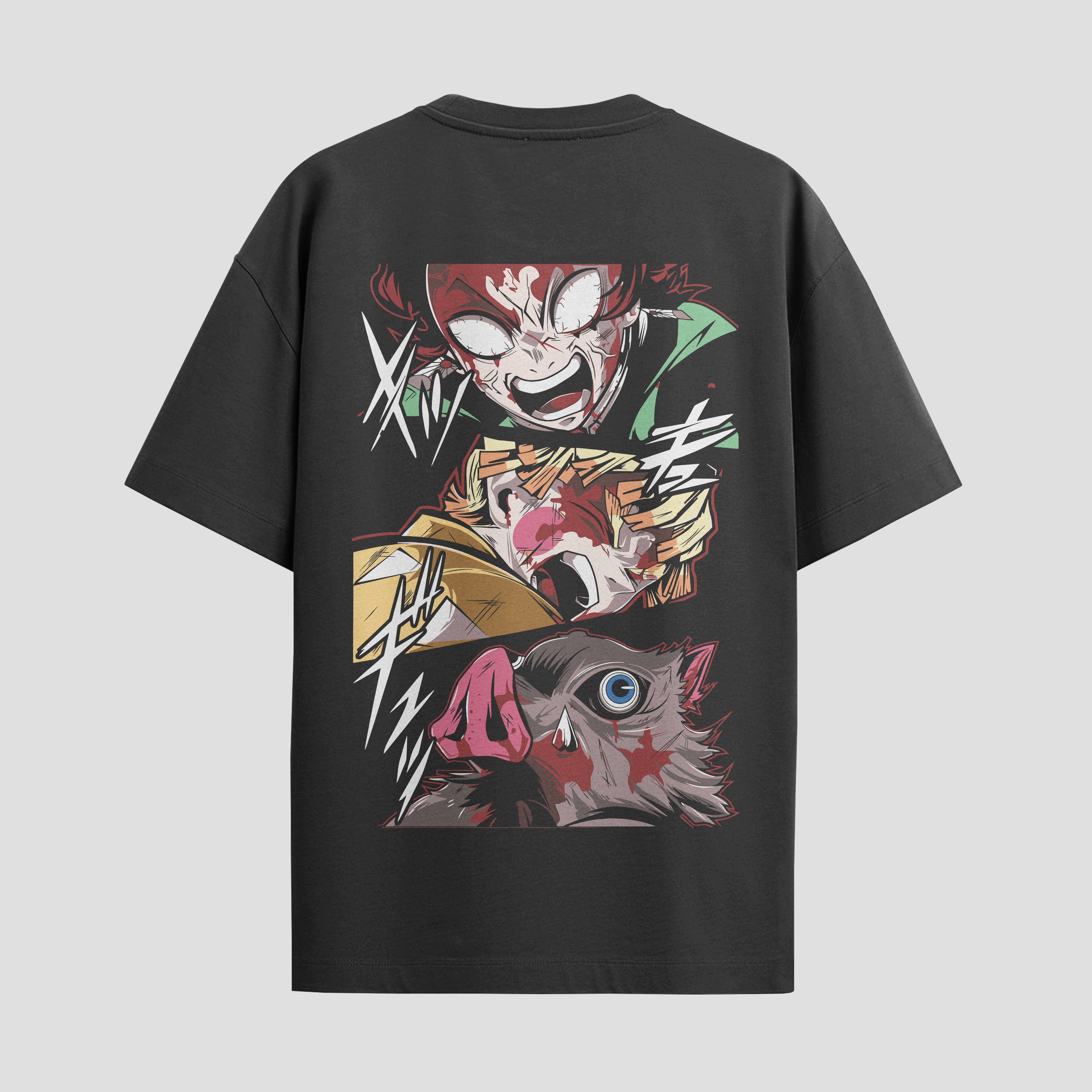 Playera urbana de anime y gaming ExtraLife MX, corte Standard Fit unisex ligero y transpirable en color Deep Black y Pure White, ropa de uso diario para gym y casual.