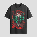 Playera urbana de anime y gaming ExtraLife MX, corte Standard Fit unisex ligero y transpirable en color Deep Black y Pure White, ropa de uso diario para gym y casual.