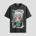 Playera urbana de anime y gaming ExtraLife MX, corte Standard Fit unisex ligero y transpirable en color Deep Black y Pure White, ropa de uso diario para gym y casual.