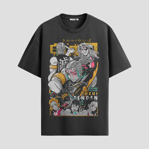 Playera urbana de anime y gaming ExtraLife MX, corte Standard Fit unisex ligero y transpirable en color Deep Black y Pure White, ropa de uso diario para gym y casual.