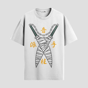 Playera urbana de anime y gaming ExtraLife MX, corte Standard Fit unisex ligero y transpirable en color Deep Black y Pure White, ropa de uso diario para gym y casual.