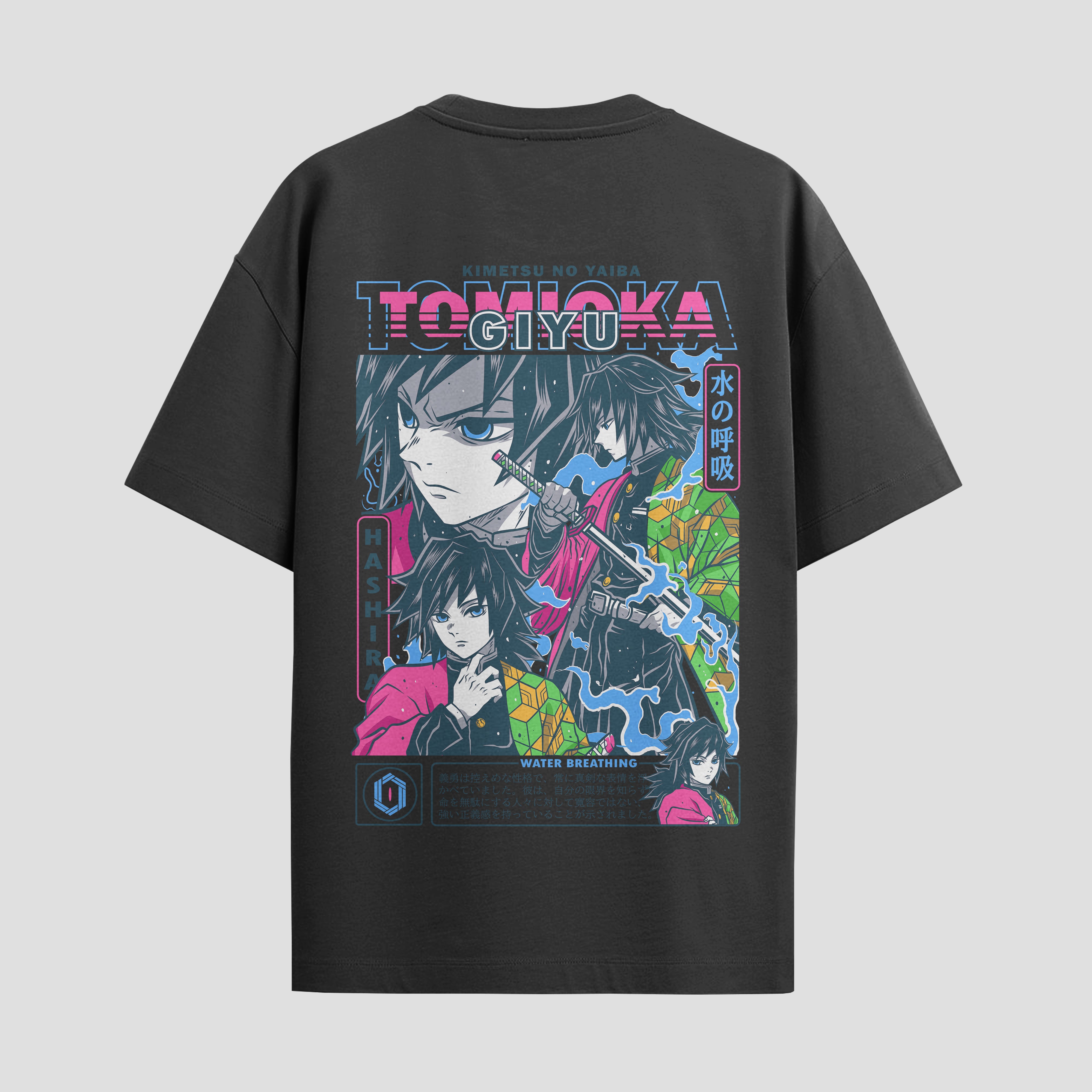 Playera urbana de anime y gaming ExtraLife MX, corte Standard Fit unisex ligero y transpirable en color Deep Black y Pure White, ropa de uso diario para gym y casual.