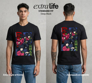 Cazadores de la Noche | Demon Slayer Tomioka #01255 - Playera Standard Fit | Deep Black - Foto en modelo