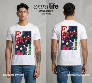 Cazadores de la Noche | Demon Slayer Tomioka #01255 - Playera Standard Fit | Pure White - Foto en modelo