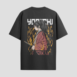 Playera urbana de anime y gaming ExtraLife MX, corte Standard Fit unisex ligero y transpirable en color Deep Black y Pure White, ropa de uso diario para gym y casual.