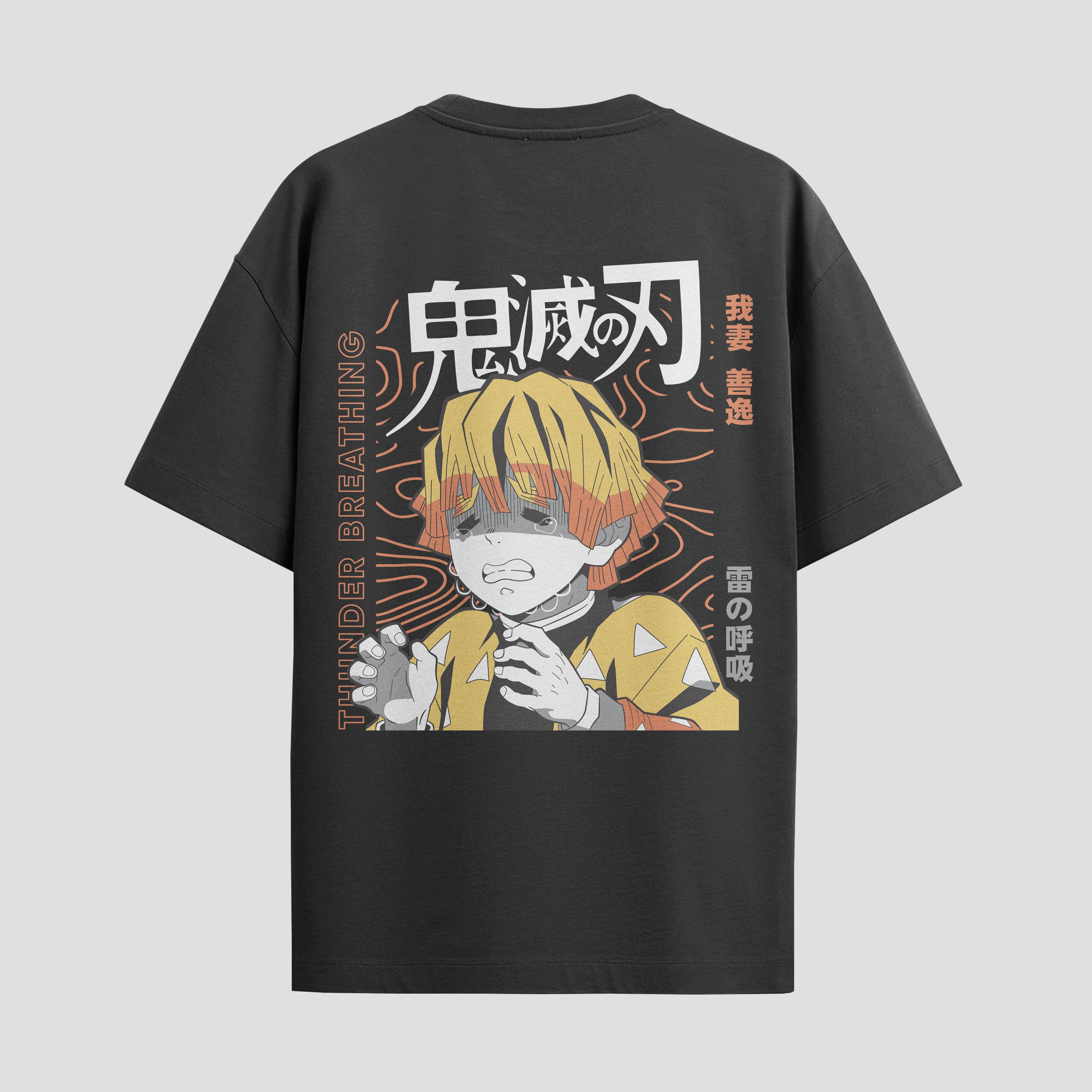 Playera urbana de anime y gaming ExtraLife MX, corte Standard Fit unisex ligero y transpirable en color Deep Black y Pure White, ropa de uso diario para gym y casual.