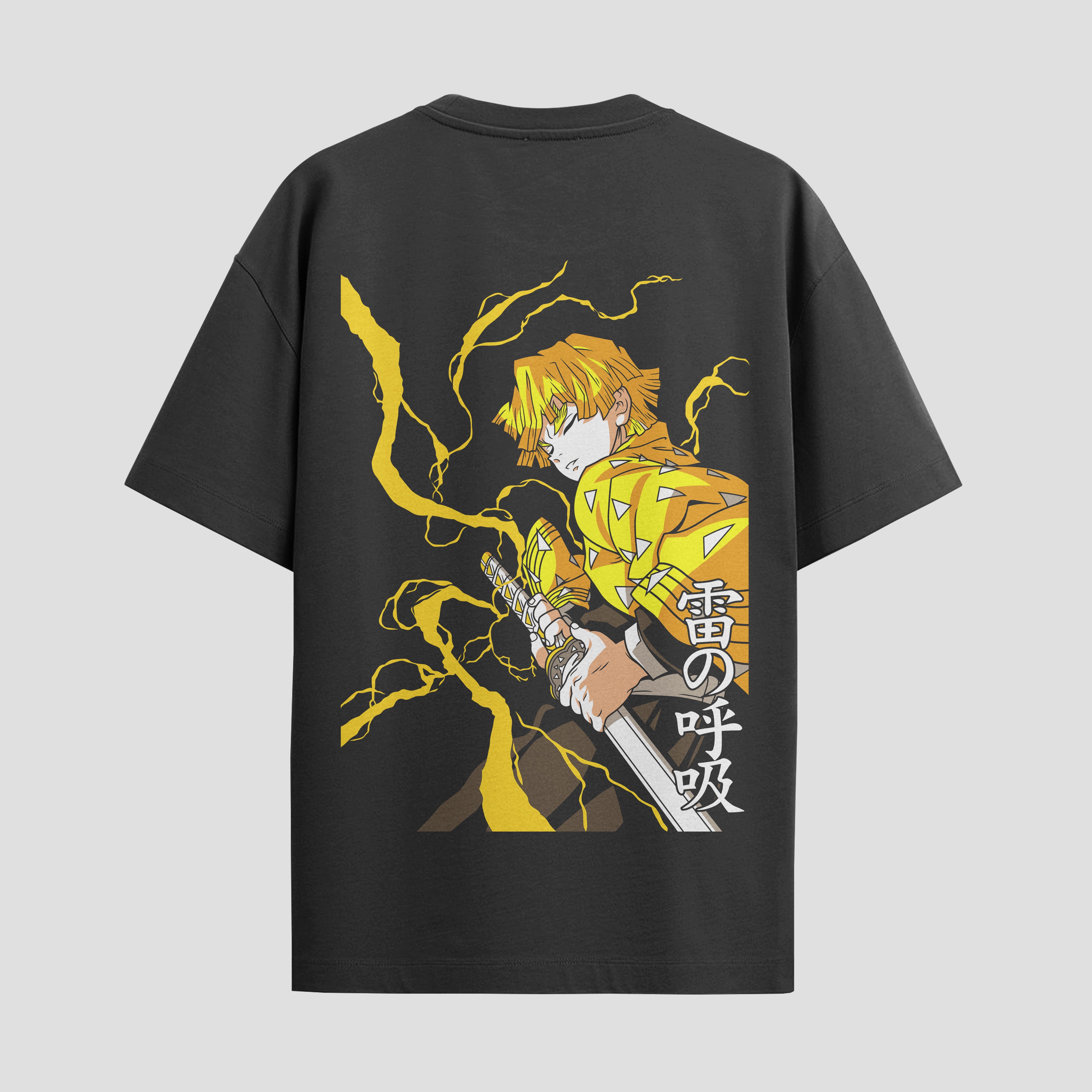 Playera urbana de anime y gaming ExtraLife MX, corte Standard Fit unisex ligero y transpirable en color Deep Black y Pure White, ropa de uso diario para gym y casual.