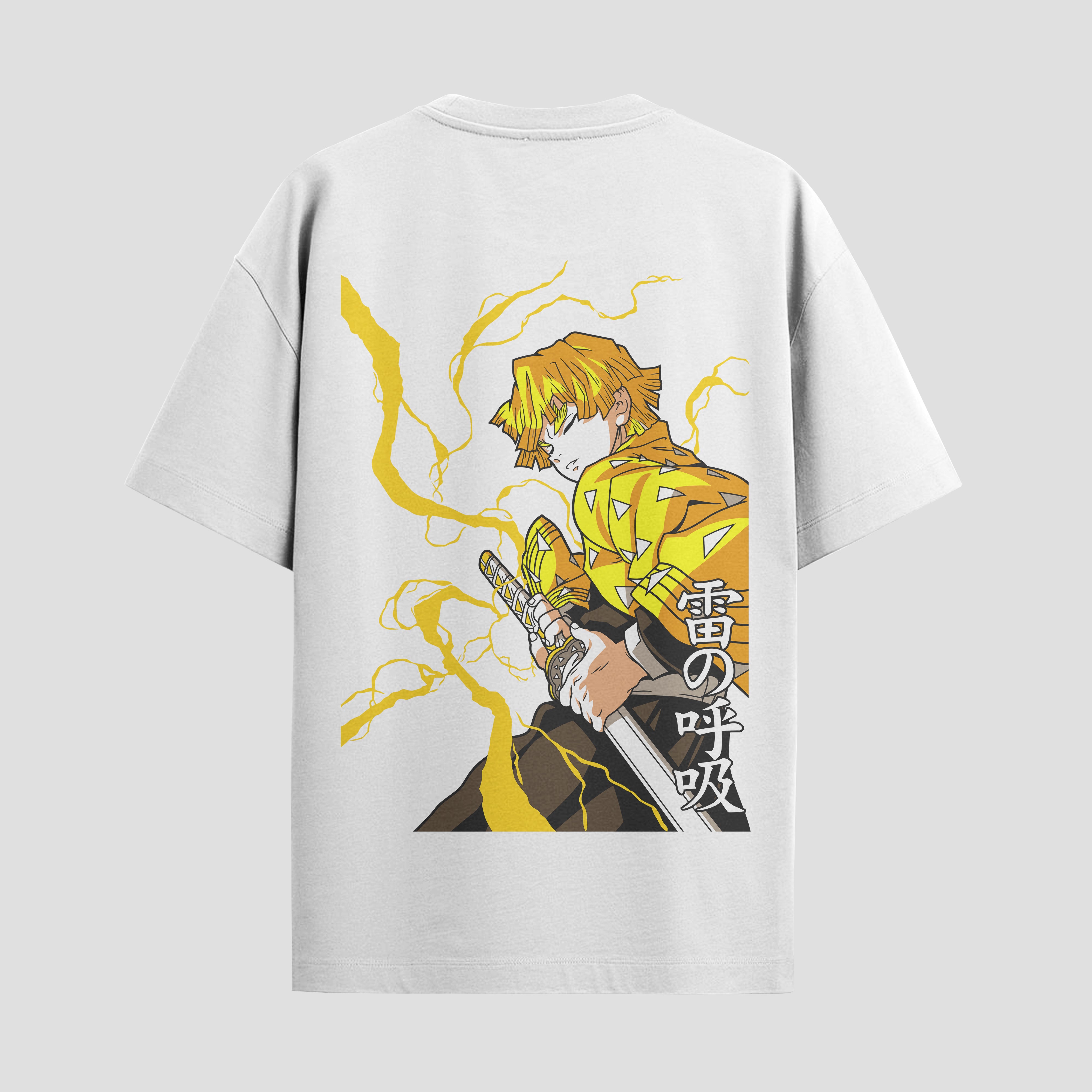 Playera urbana de anime y gaming ExtraLife MX, corte Standard Fit unisex ligero y transpirable en color Deep Black y Pure White, ropa de uso diario para gym y casual.