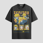 Playera urbana de anime y gaming ExtraLife MX, corte Standard Fit unisex ligero y transpirable en color Deep Black y Pure White, ropa de uso diario para gym y casual.