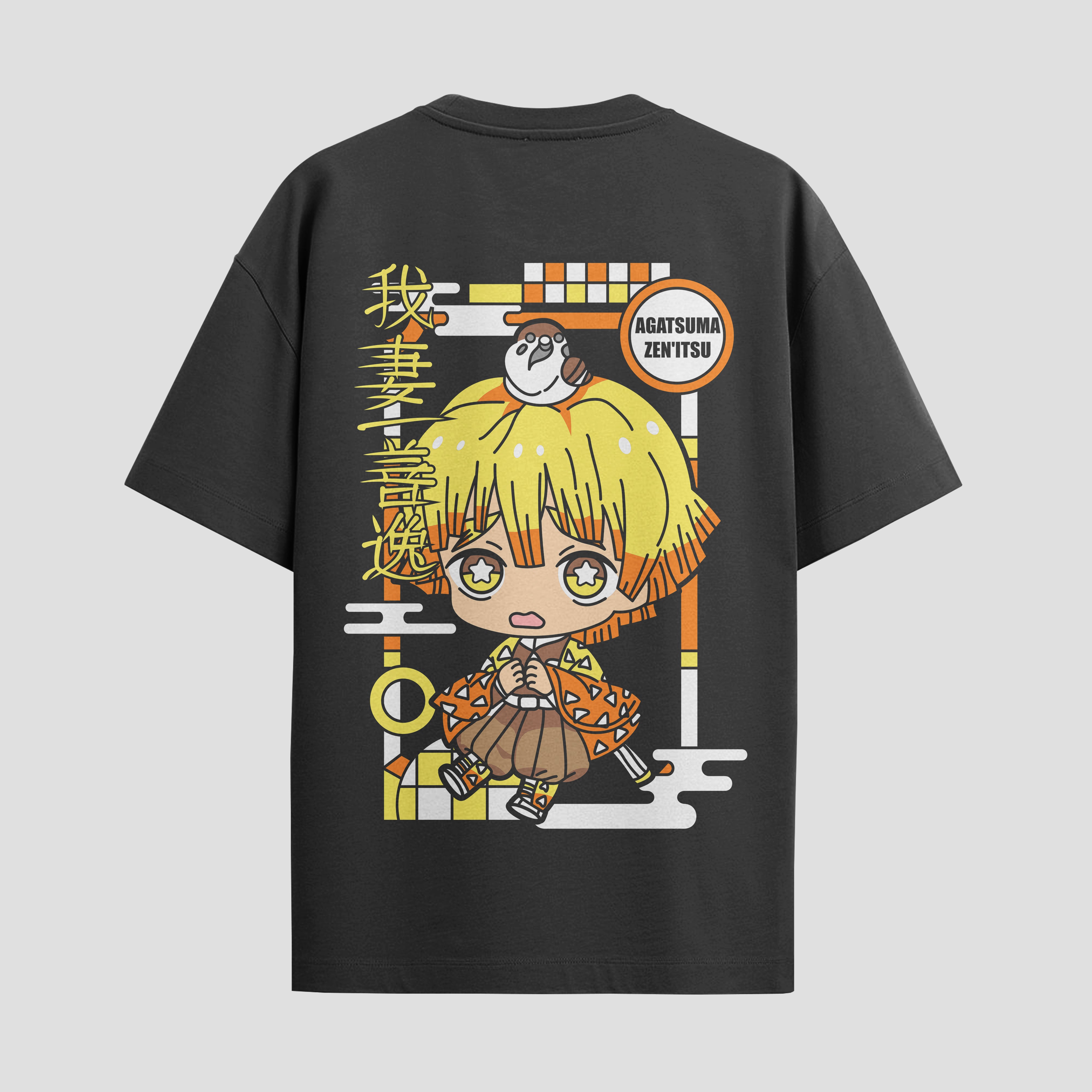 Playera urbana de anime y gaming ExtraLife MX, corte Standard Fit unisex ligero y transpirable en color Deep Black y Pure White, ropa de uso diario para gym y casual.