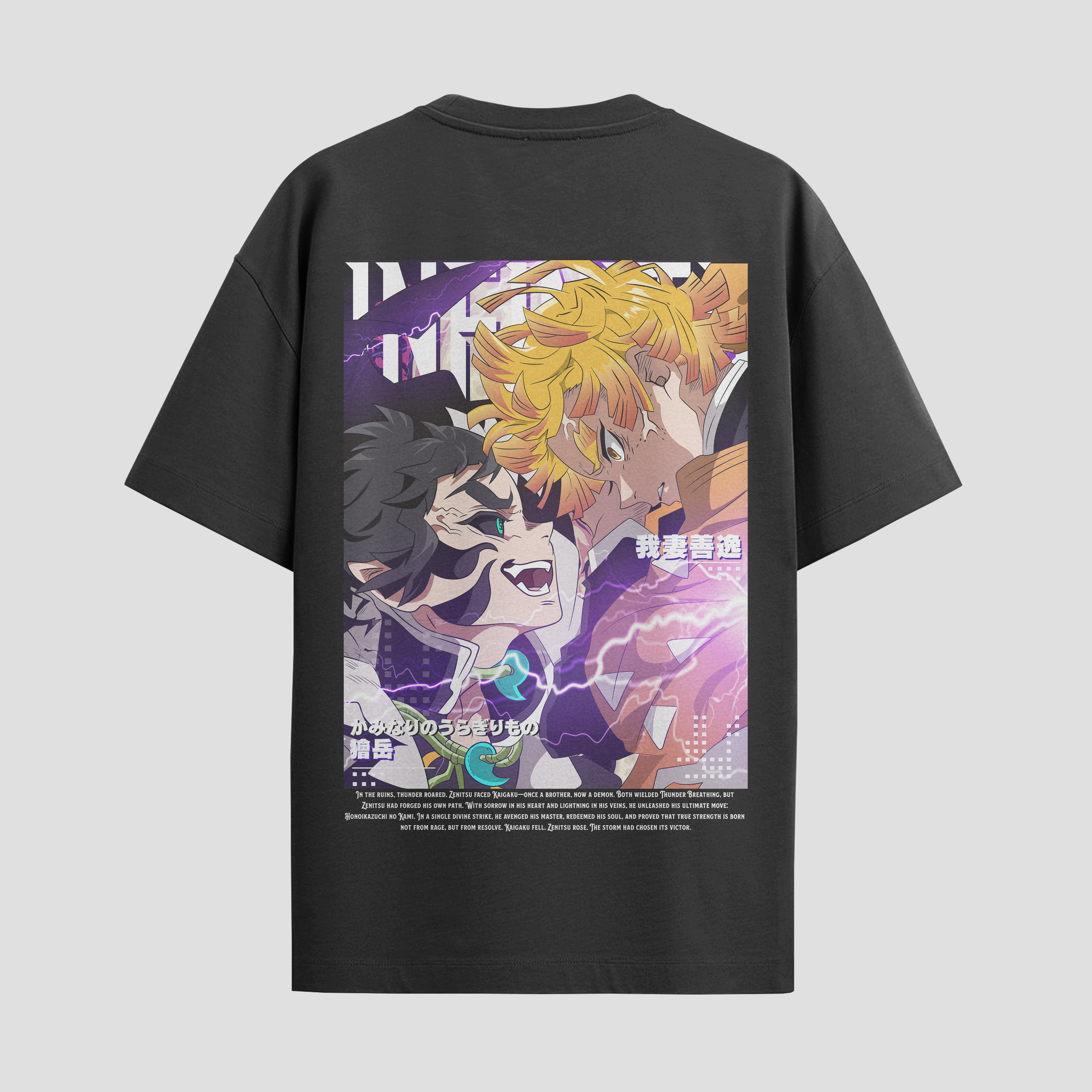Playera urbana de anime y gaming ExtraLife MX, corte Standard Fit unisex ligero y transpirable en color Deep Black y Pure White, ropa de uso diario para gym y casual.