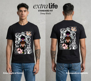 Cazadores de la Noche | El Odio Personificado #01286 - Playera Standard Fit | Deep Black - Foto en modelo