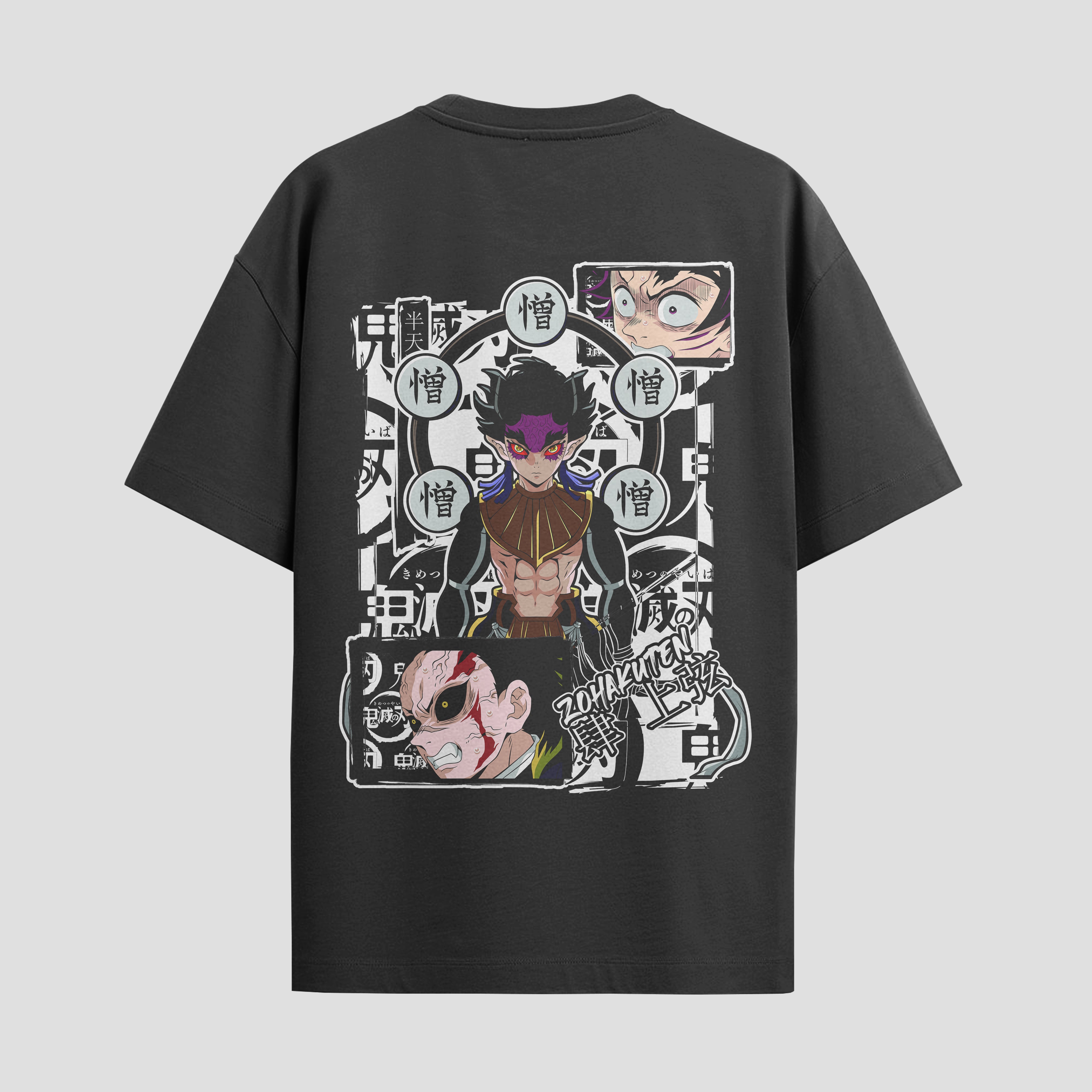 Playera urbana de anime y gaming ExtraLife MX, corte Standard Fit unisex ligero y transpirable en color Deep Black y Pure White, ropa de uso diario para gym y casual.