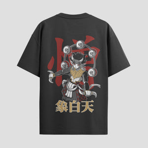 Playera urbana de anime y gaming ExtraLife MX, corte Standard Fit unisex ligero y transpirable en color Deep Black y Pure White, ropa de uso diario para gym y casual.