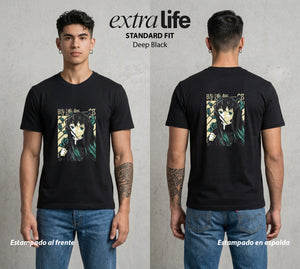 Cazadores de la Noche | Demon Slayers Tokito #01292 - Playera Standard Fit | Deep Black - Foto en modelo