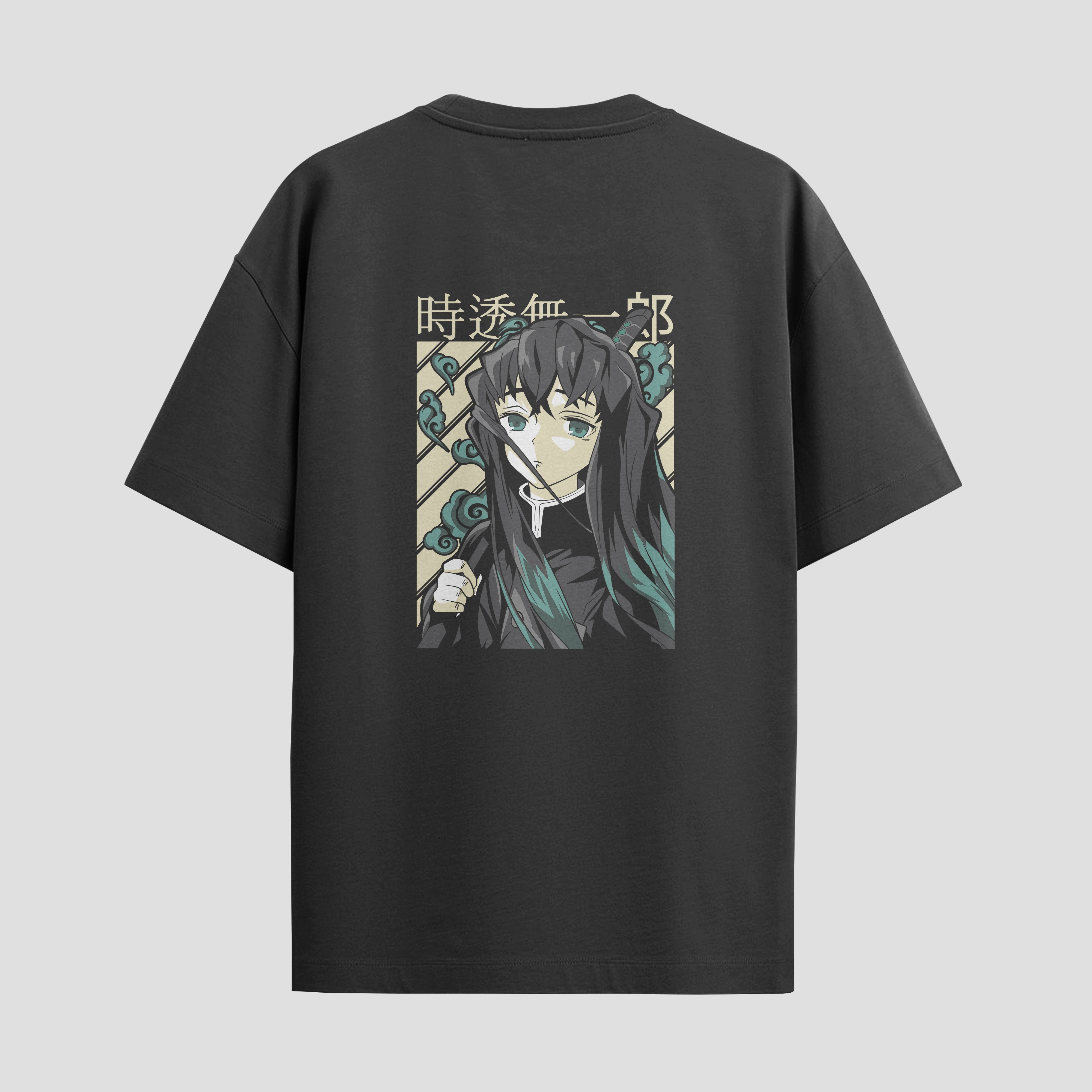 Playera urbana de anime y gaming ExtraLife MX, corte Standard Fit unisex ligero y transpirable en color Deep Black y Pure White, ropa de uso diario para gym y casual.