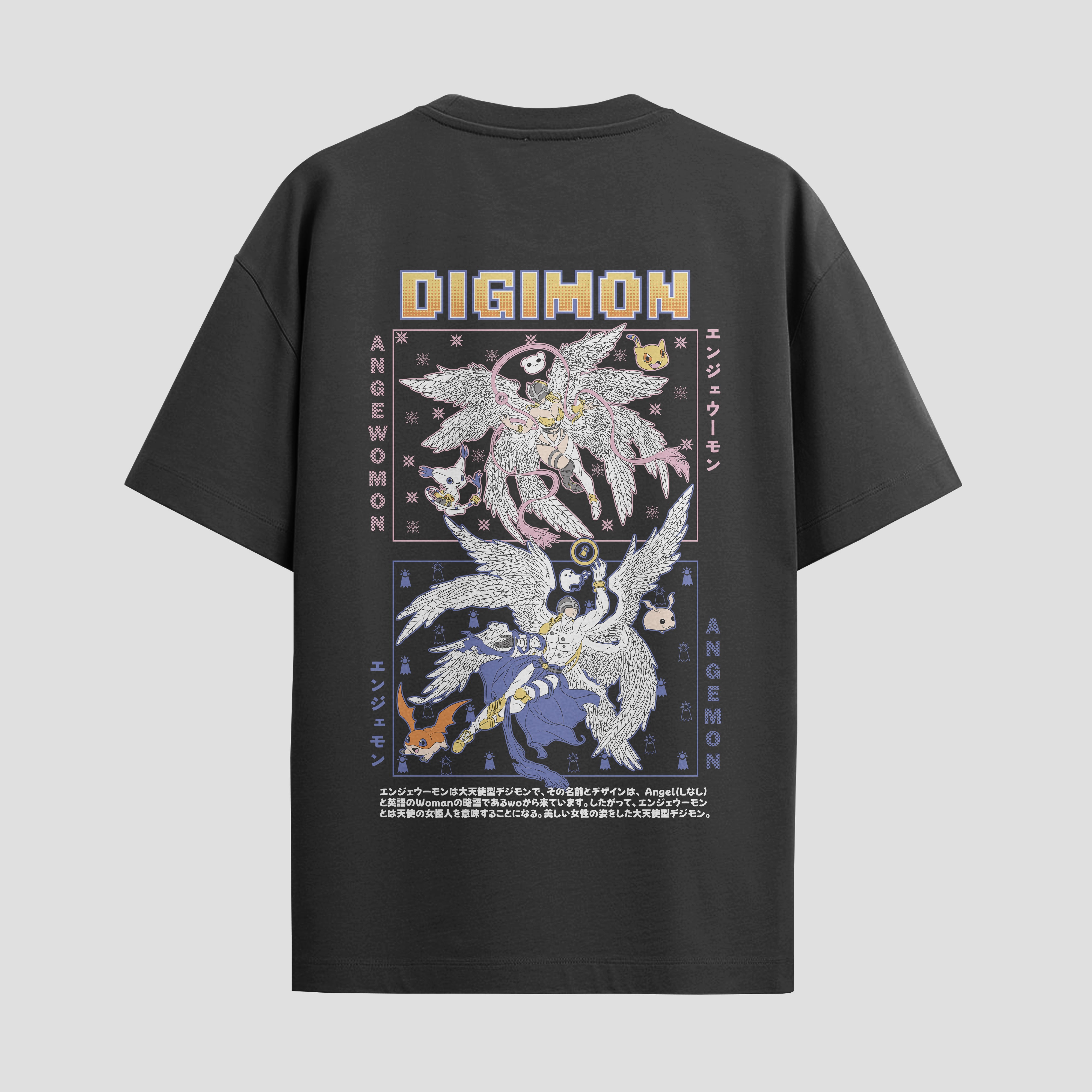 Playera urbana de anime y gaming ExtraLife MX, corte Standard Fit unisex ligero y transpirable en color Deep Black y Pure White, ropa de uso diario para gym y casual.