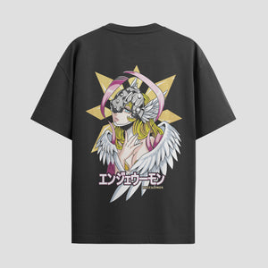Playera urbana de anime y gaming ExtraLife MX, corte Standard Fit unisex ligero y transpirable en color Deep Black y Pure White, ropa de uso diario para gym y casual.