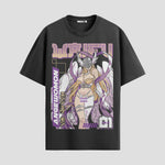 Playera urbana de anime y gaming ExtraLife MX, corte Standard Fit unisex ligero y transpirable en color Deep Black y Pure White, ropa de uso diario para gym y casual.