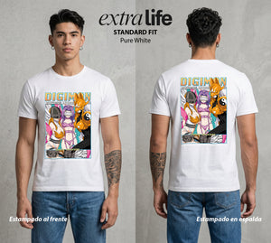 El Mundo Digital | Los Heroes del Futuro #01305 - Playera Standard Fit | Pure White - Foto en modelo