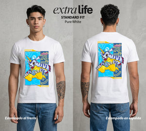 El Mundo Digital | Digimon Gabumon #01306 - Playera Standard Fit | Pure White - Foto en modelo