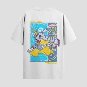 Playera urbana de anime y gaming ExtraLife MX, corte Standard Fit unisex ligero y transpirable en color Deep Black y Pure White, ropa de uso diario para gym y casual.