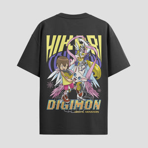 Playera urbana de anime y gaming ExtraLife MX, corte Standard Fit unisex ligero y transpirable en color Deep Black y Pure White, ropa de uso diario para gym y casual.