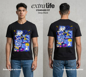 El Mundo Digital | La Hija Libertaria #01310 - Playera Classic Premium | Deep Black - Foto en modelo